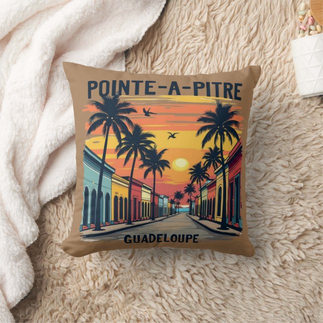 Pointe-a-Pitre Guadeloupe Cushion (Blanket)
