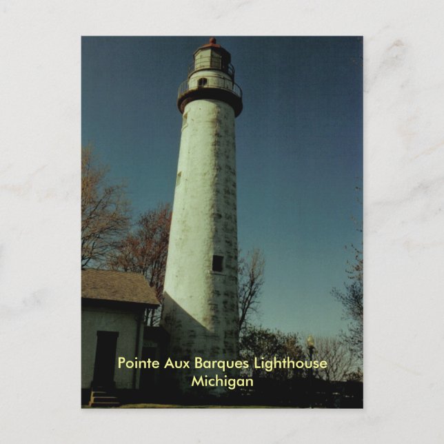 Pointe Aux Barques Lighthouse, Michigan Postcard (Front)
