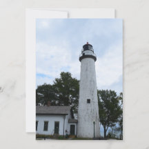 Pointe Aux Barques Lighthouse on a 