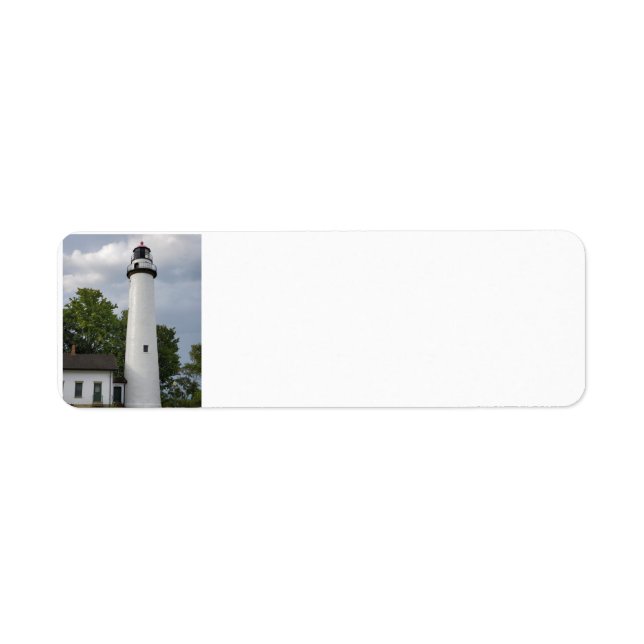 Pointe aux Barques Lighthouse Return Address Label (Front)