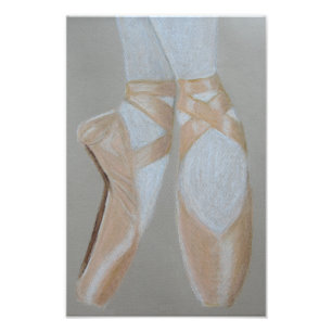Pointe ballet shoes photo print