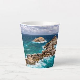 Pointe des Chateaux, Grande-Terre, Guadeloupe #2 Latte Mug