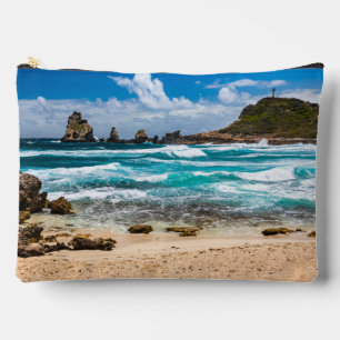 Pointe des Chateaux, Grande-Terre, Guadeloupe Accessory Pouch