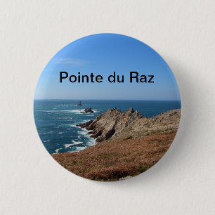 Pointe du Raz in Plogoff 6 Cm Round Badge