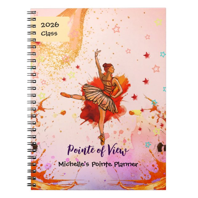 Pointe of View – Custom Ballet Journal  (Front)