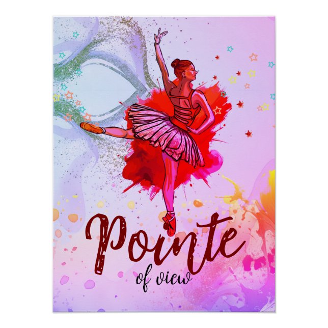 Pointe of View – Pastel Ballet Dreams Poster (Front)