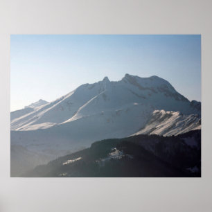 Pointe Percee Morzin France Holiday Card Poster