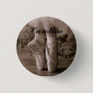 Pointe Shoe - Caroline 3 Cm Round Badge