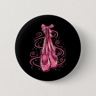 Pointe Shoes Toe Dancing Ballerina Ballet Shoes 6 Cm Round Badge