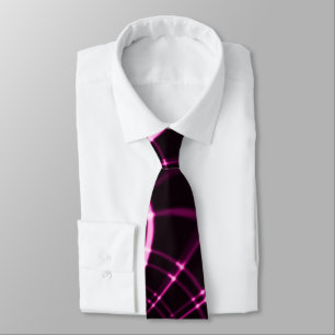 Pointed curves in pink colour and dark background tie