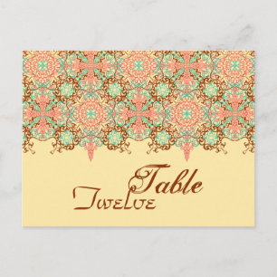 Pointed Intricate Arabesque, table setting Postcard