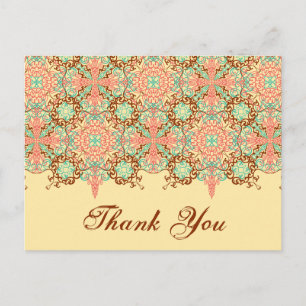 Pointed Intricate Arabesque, thank you Postcard