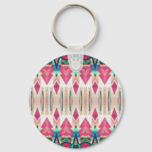 Pointed Mirror Abstract Key Ring