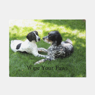 Pointer and Setter Love Doormat