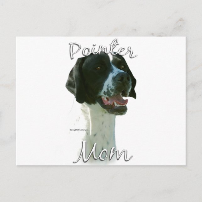 Pointer (blk) Mum 2 Postcard (Front)