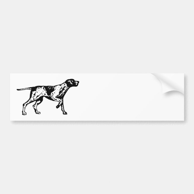 pointer dog bumper sticker (Front)