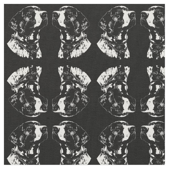 Pointer Dog Fabric Fabric German Pointer Pattern (Close Up)