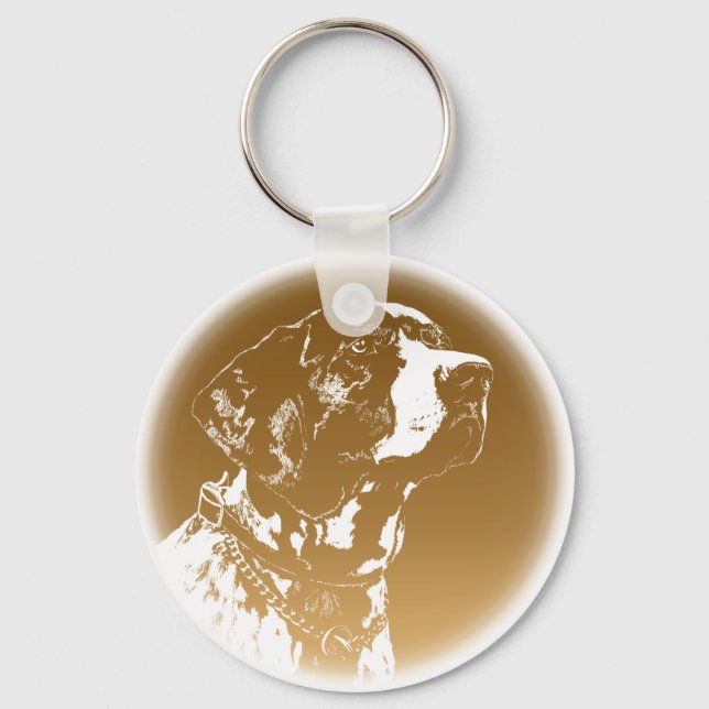 Pointer Dog Key Chains Stylish Dog Lover Keychains (Front)