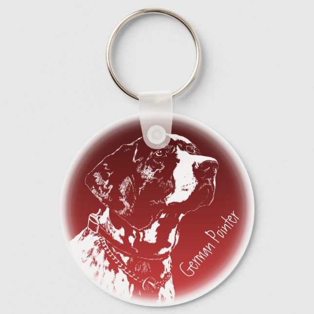 Pointer Dog Key Chains Stylish Dog Lover Keychains (Front)