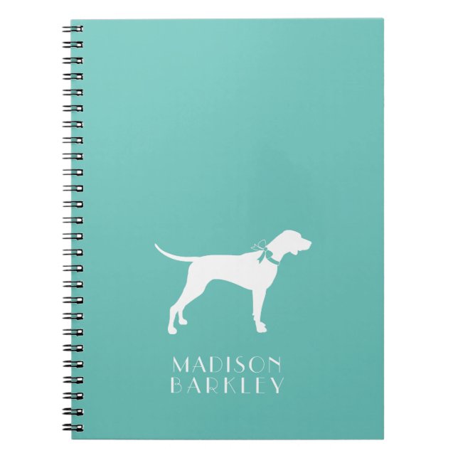 Pointer Dog Puppy English Setter Notebook (Front)