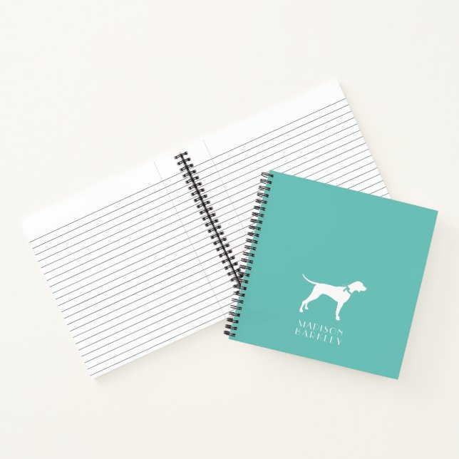 Pointer Dog Puppy English Setter Notebook (Inside)