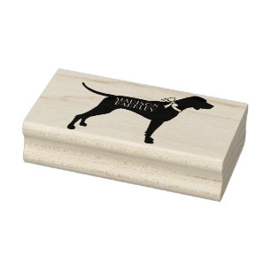 Pointer Dog Puppy English Setter Rubber Stamp