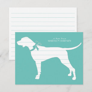 Pointer Dog Puppy English Setter Thank You Card