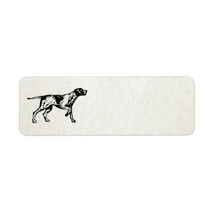 pointer dog return address label