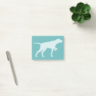 Pointer Dog Silhouette Pointing Post-it Notes