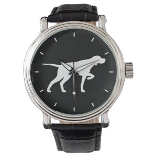 Pointer Dog Silhouette Wristwatch