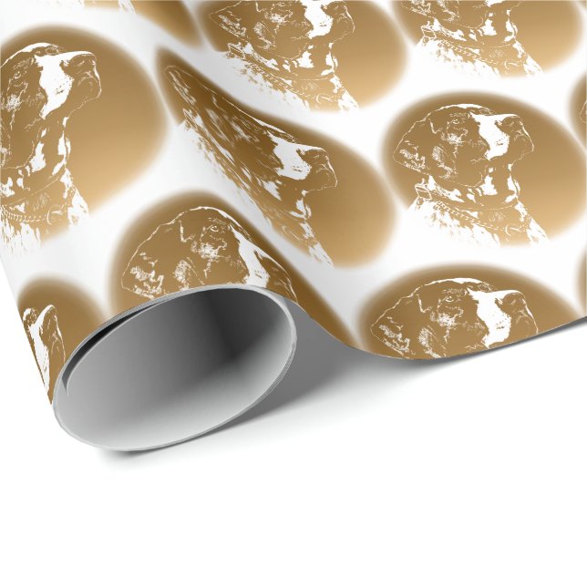 Pointer Dog Wrapping Paper Sporting Dog Gift Paper (Roll Corner)