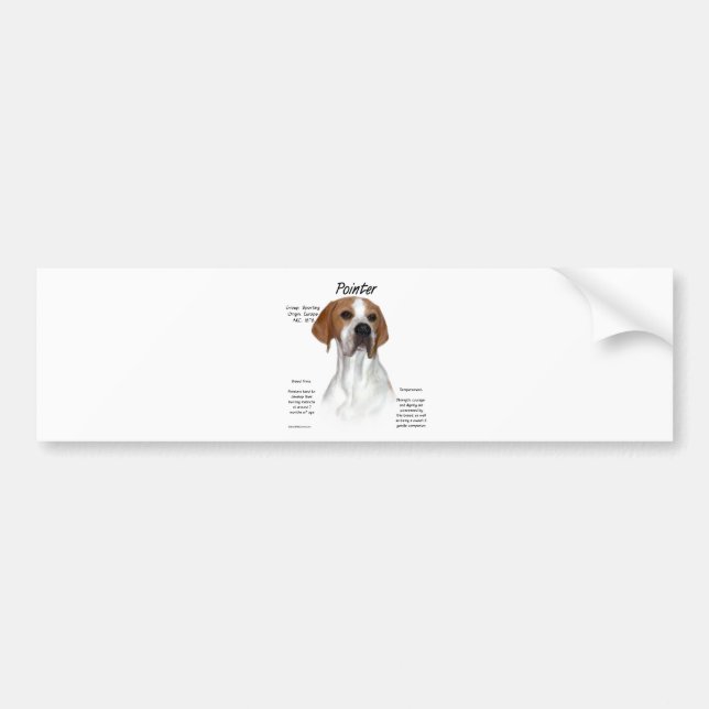 Pointer History Design Bumper Sticker (Front)