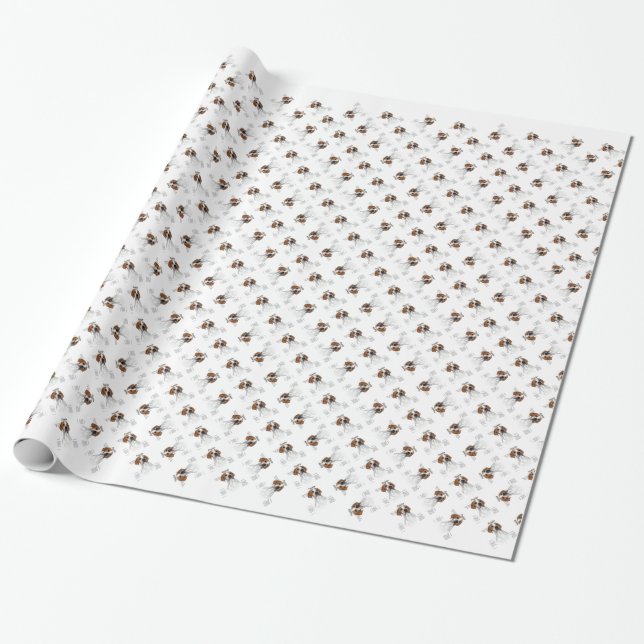 Pointer History Design Wrapping Paper (Unrolled)