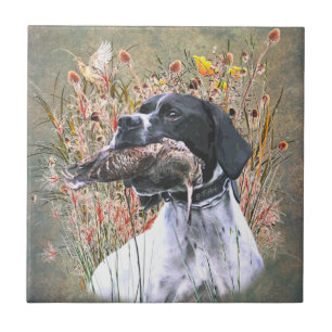 Pointer,  Hunting Woodcock   Ceramic Tile
