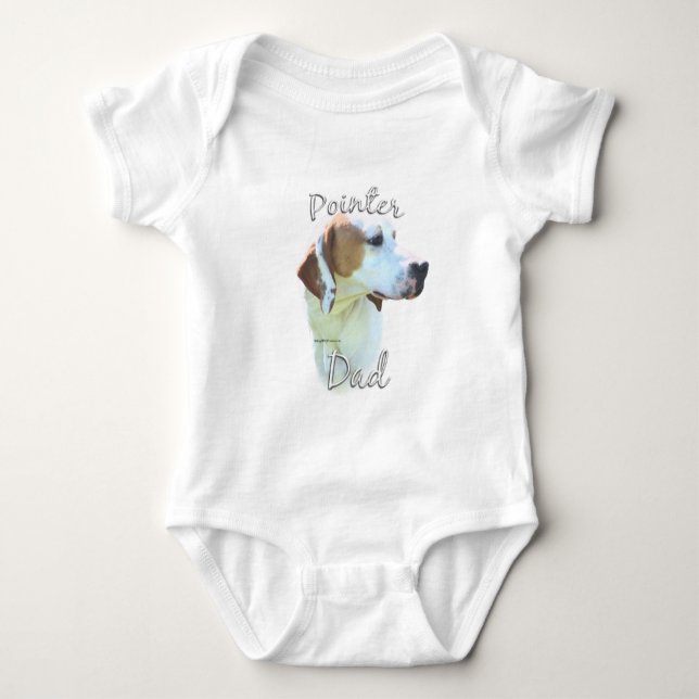 Pointer (lemon) Dad 2 Baby Bodysuit (Front)