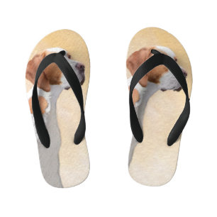 Pointer Painting - Cute Original Dog Art Kid's Thongs