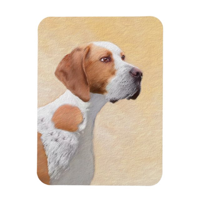 Pointer Painting - Cute Original Dog Art Magnet (Vertical)