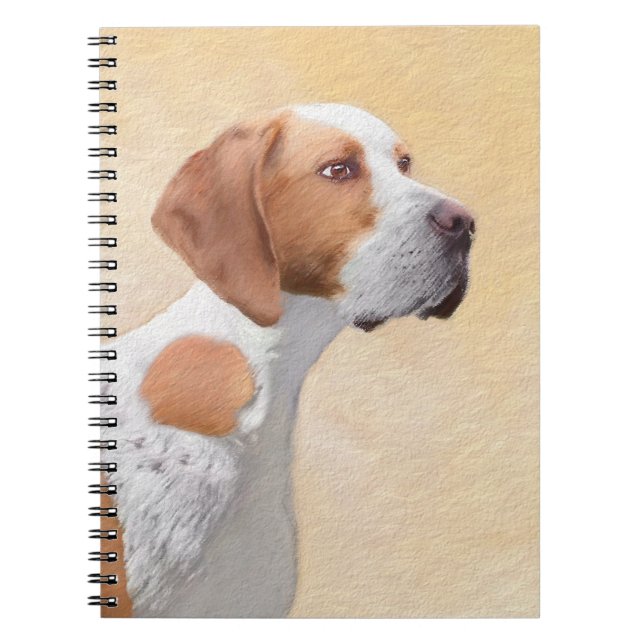 Pointer Painting - Cute Original Dog Art Notebook (Front)