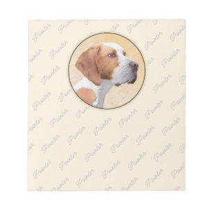 Pointer Painting - Cute Original Dog Art Notepad