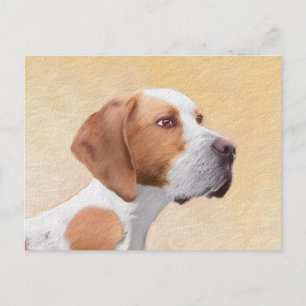 Pointer Painting - Cute Original Dog Art Postcard
