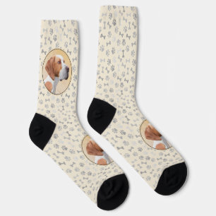 Pointer Painting - Cute Original Dog Art Socks