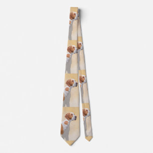 Pointer Painting - Cute Original Dog Art Tie