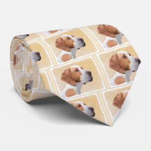 Pointer Painting - Cute Original Dog Art Tie