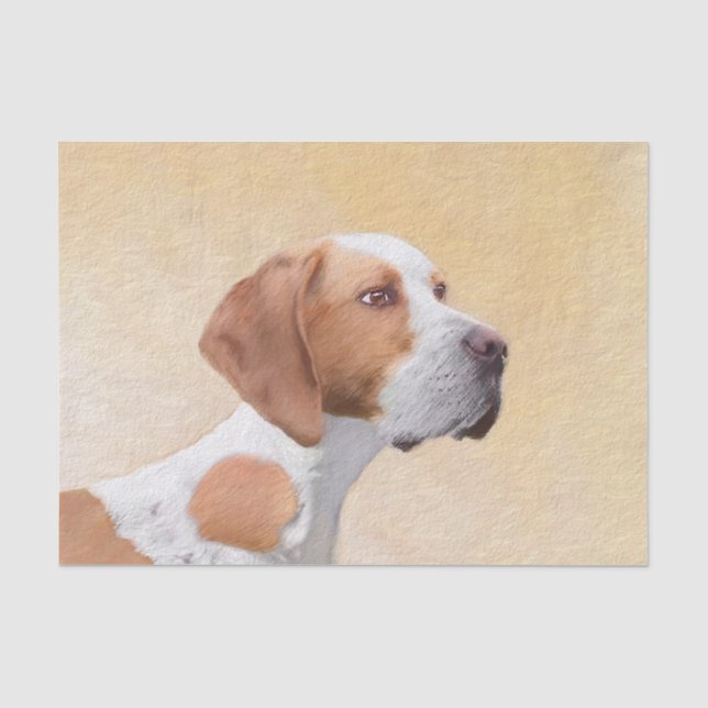 Pointer Painting - Cute Original Dog Art Tissue Paper (Front)
