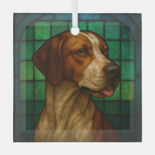 Pointer "Stained Glass" Glass Tree Decoration