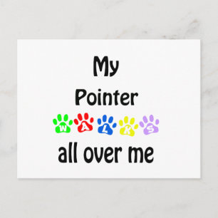 Pointer Walks Design Postcard