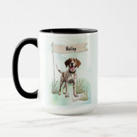 Pointer Watercolor Personalised Dog