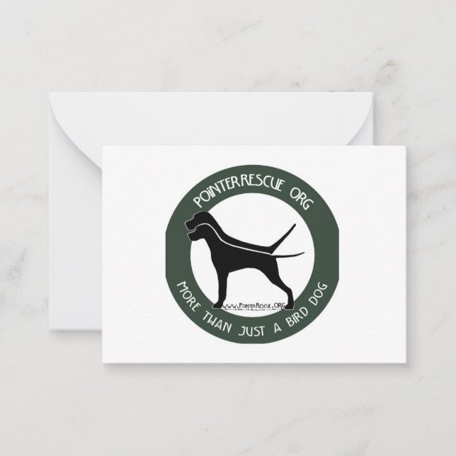 PointerRescue Org Flat Note Card (Front)