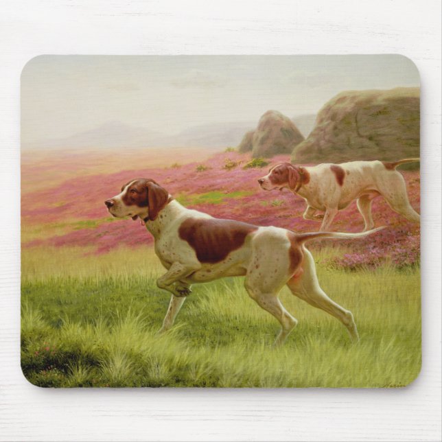 Pointers in a Landscape, 19th century Mouse Pad (Front)