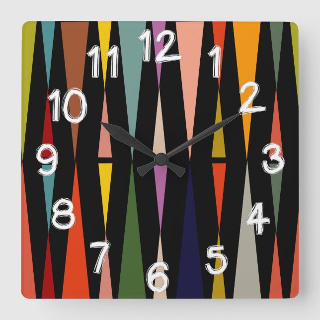 Pointers  square wall clock (Front)